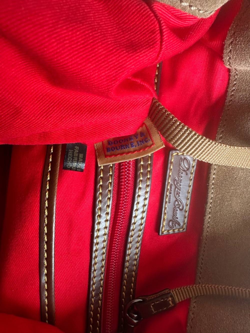 Dooney & Bourke crossbody hobo sculpted from soft suede - Picture 6 of 14